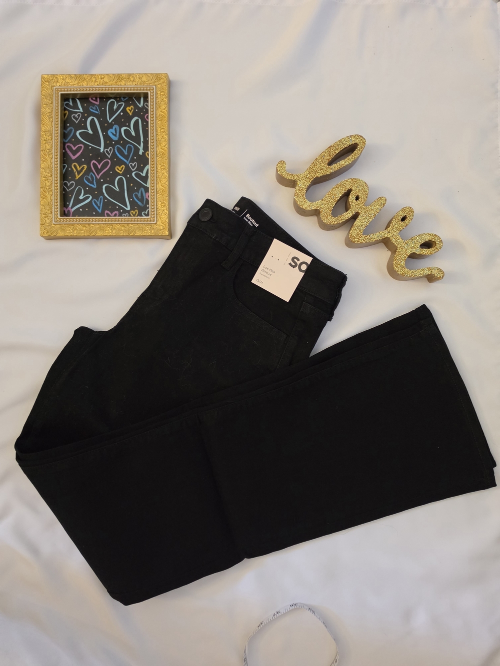 NWT SO Black High-Rise Women's Boot cut Jeans Juniors Size 13 Woman's 12